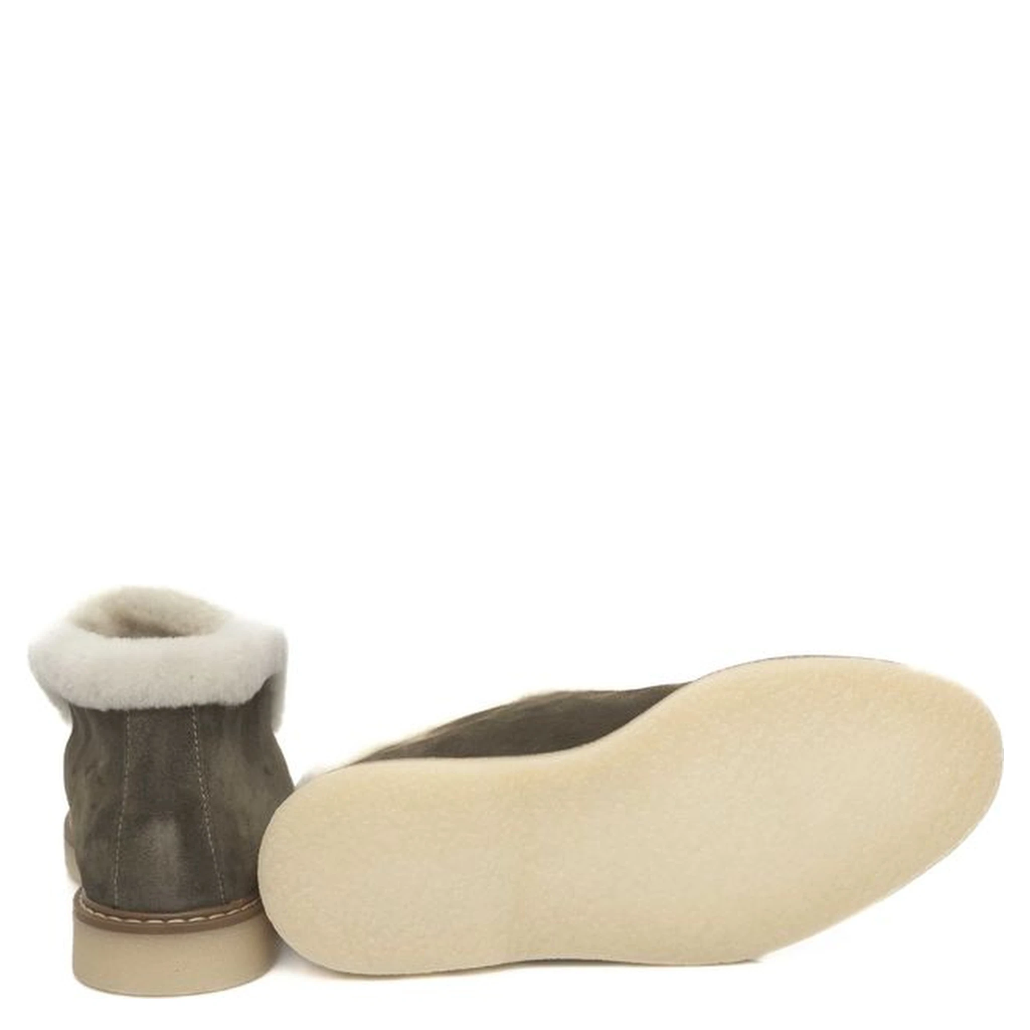 Green Leather Women Boot