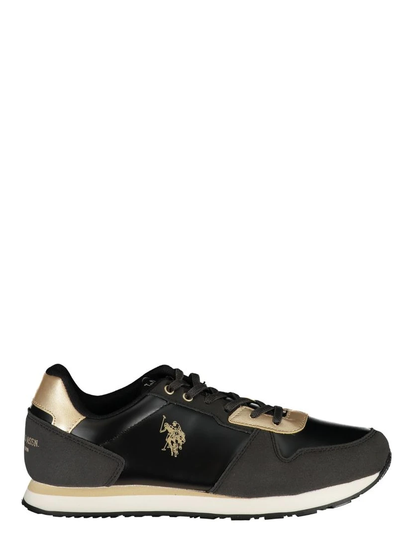 Black Polyester Sneaker