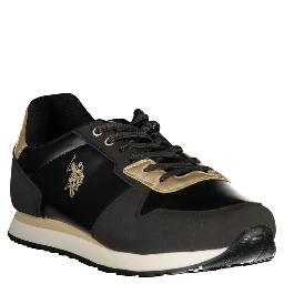 Black Polyester Sneaker