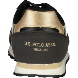 Black Polyester Sneaker