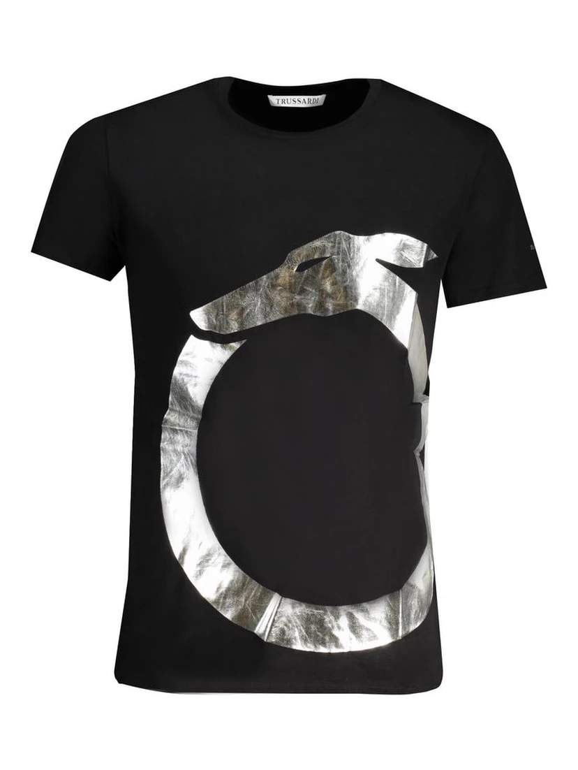 Black Cotton T-Shirt