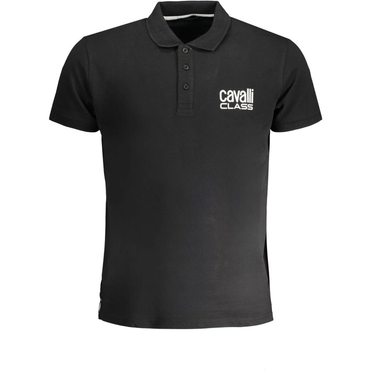 Black Cotton Polo Shirt