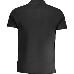Black Cotton Polo Shirt