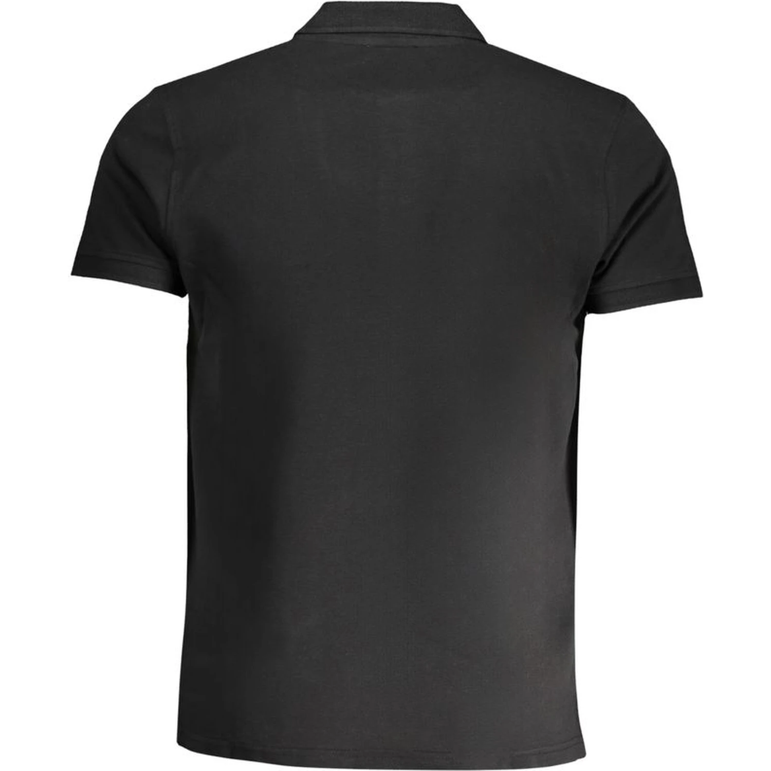 Black Cotton Polo Shirt