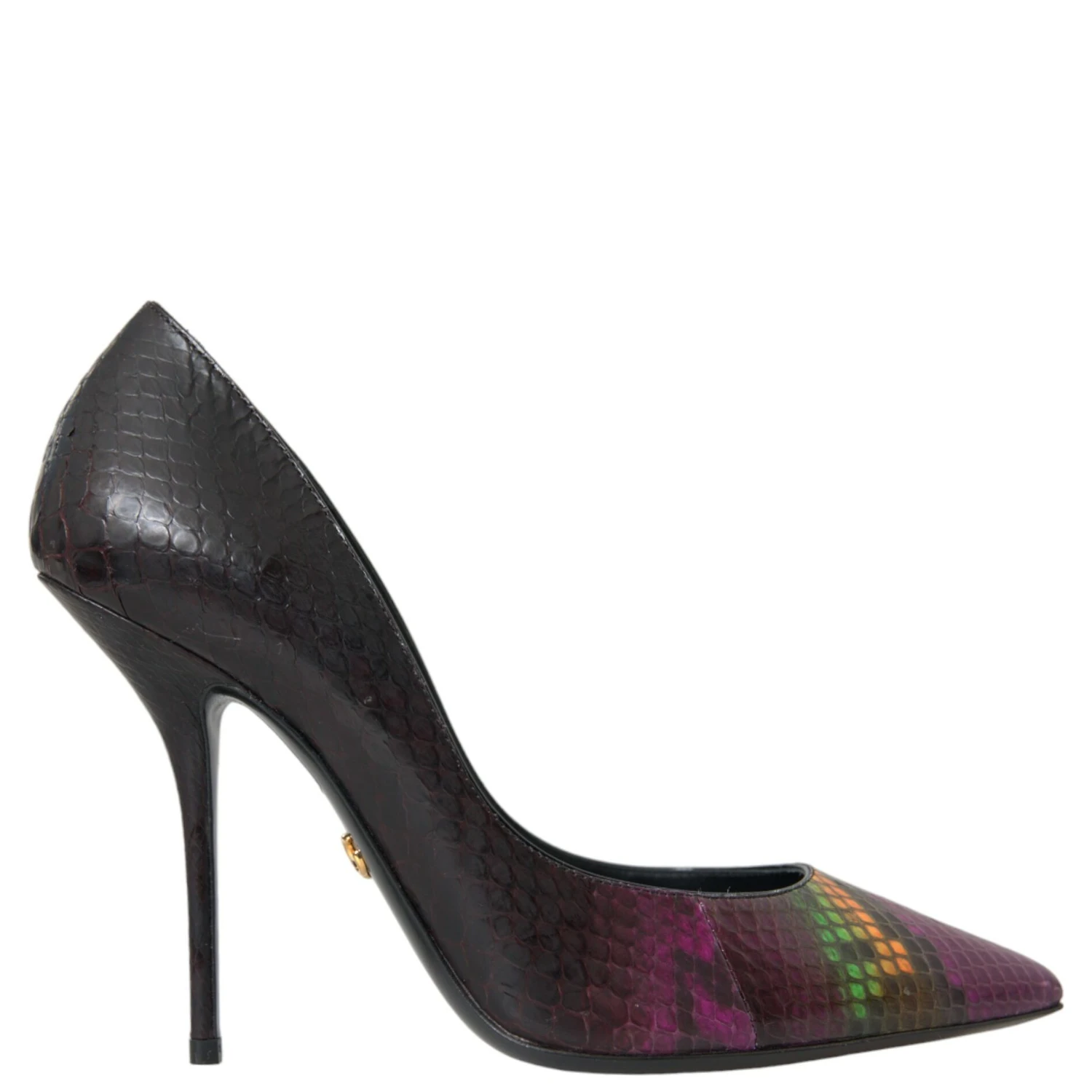 Multicolor Exotic Leather Heels Pumps Shoes