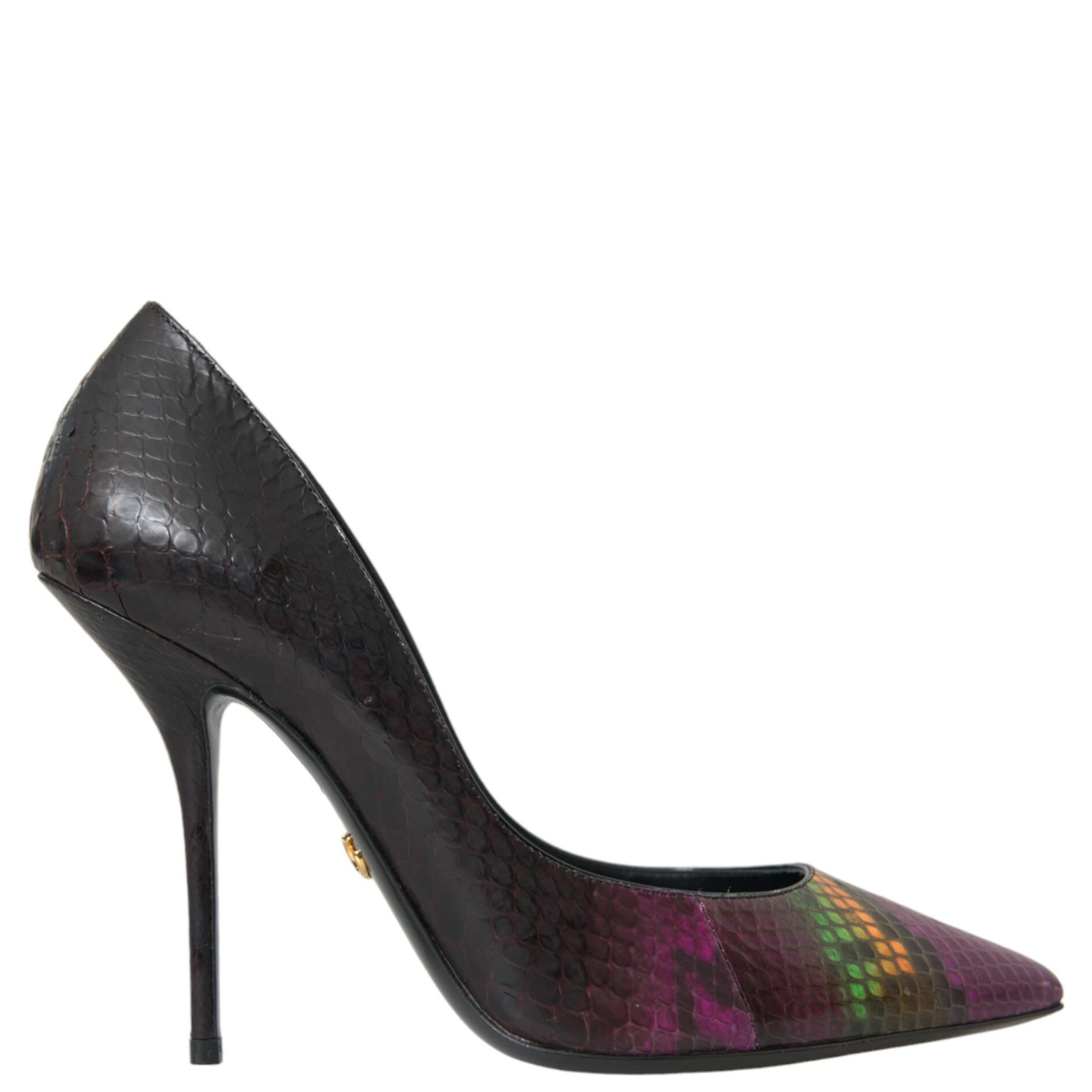 Multicolor Exotic Leather Heels Pumps Shoes