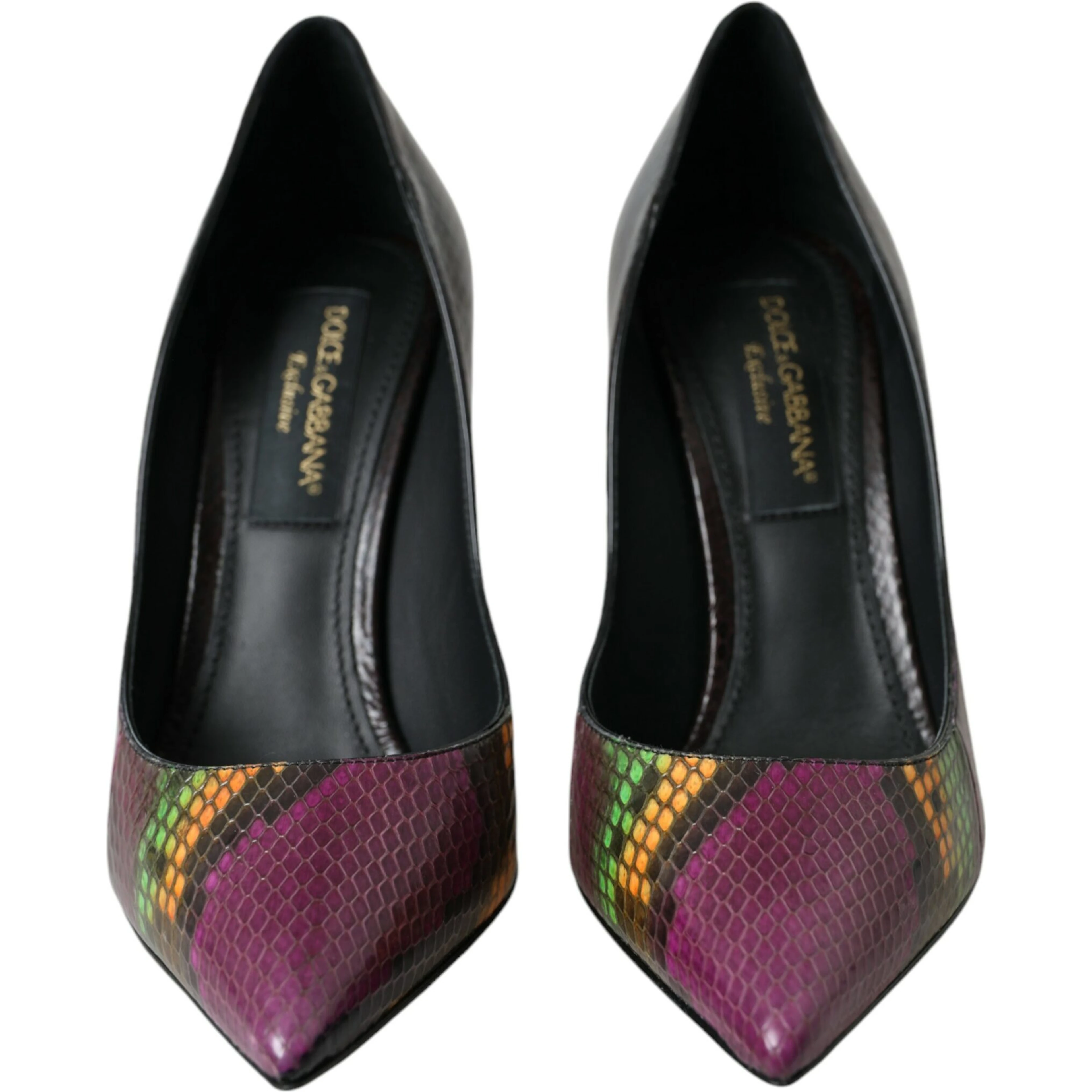Multicolor Exotic Leather Heels Pumps Shoes