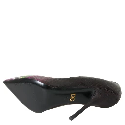 Multicolor Exotic Leather Heels Pumps Shoes
