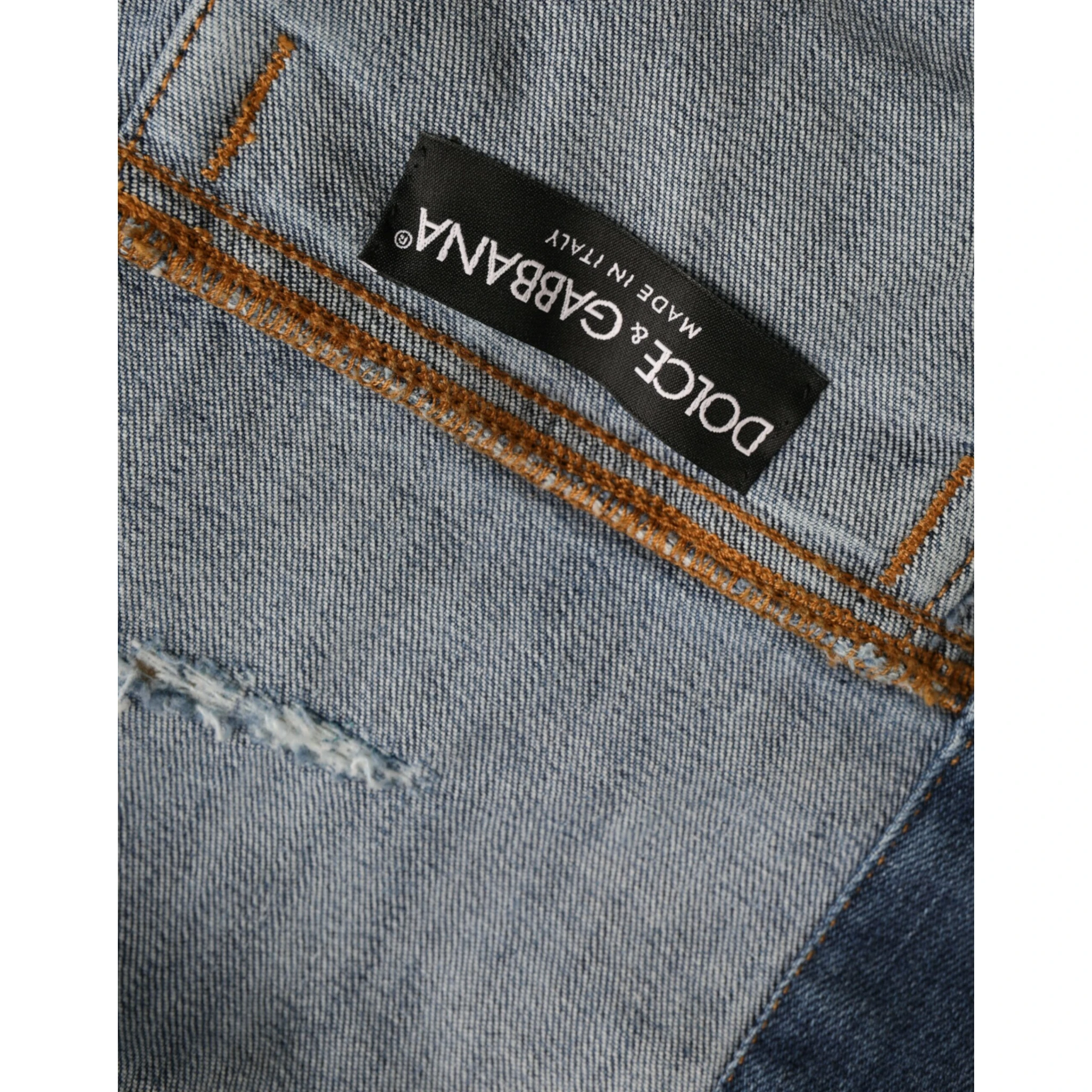 Green Cotton Tie Dye Cropped Cropped Denim Jacket