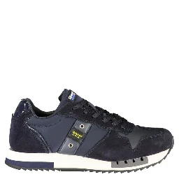 Blue Polyester Sneaker