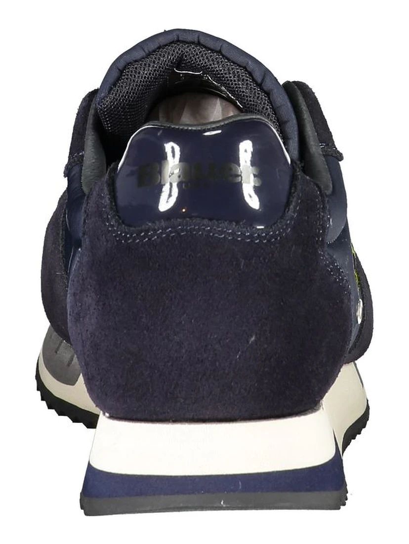 Blue Polyester Sneaker