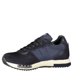 Blue Polyester Sneaker