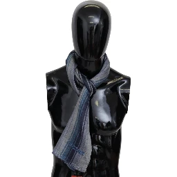 Multicolor Wool Striped Unisex Neck Wrap Shawl