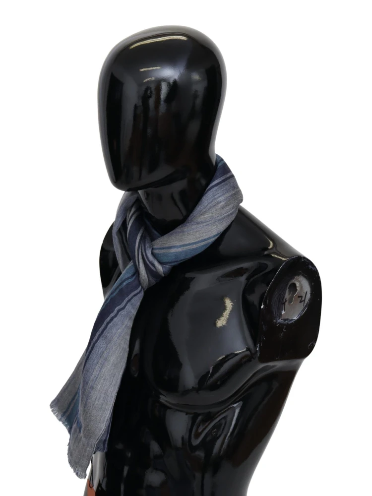 Multicolor Wool Striped Unisex Neck Wrap Shawl alternative