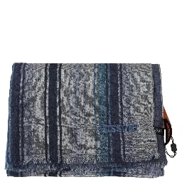 Multicolor Wool Striped Unisex Neck Wrap Shawl