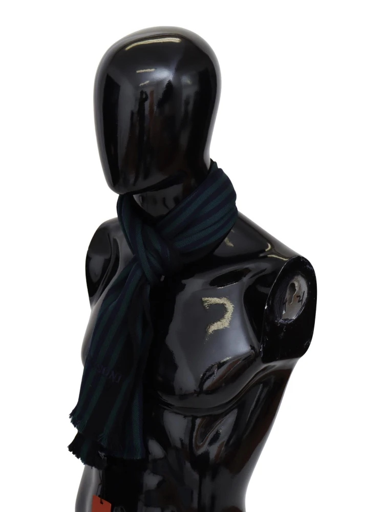 Multicolor Striped Wool Unisex Neck Wrap Shawl alternative