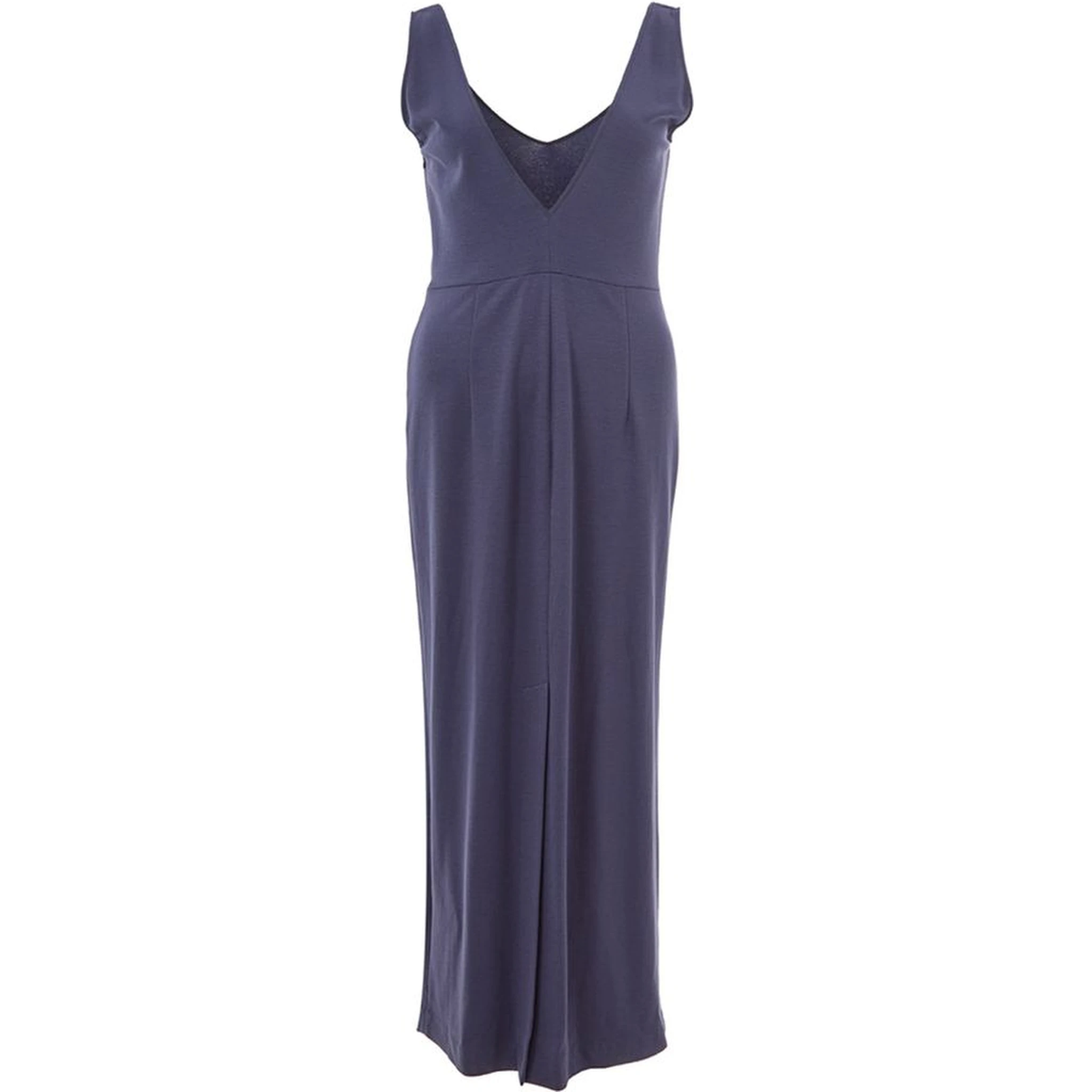 Blue Viscose Casual Dress