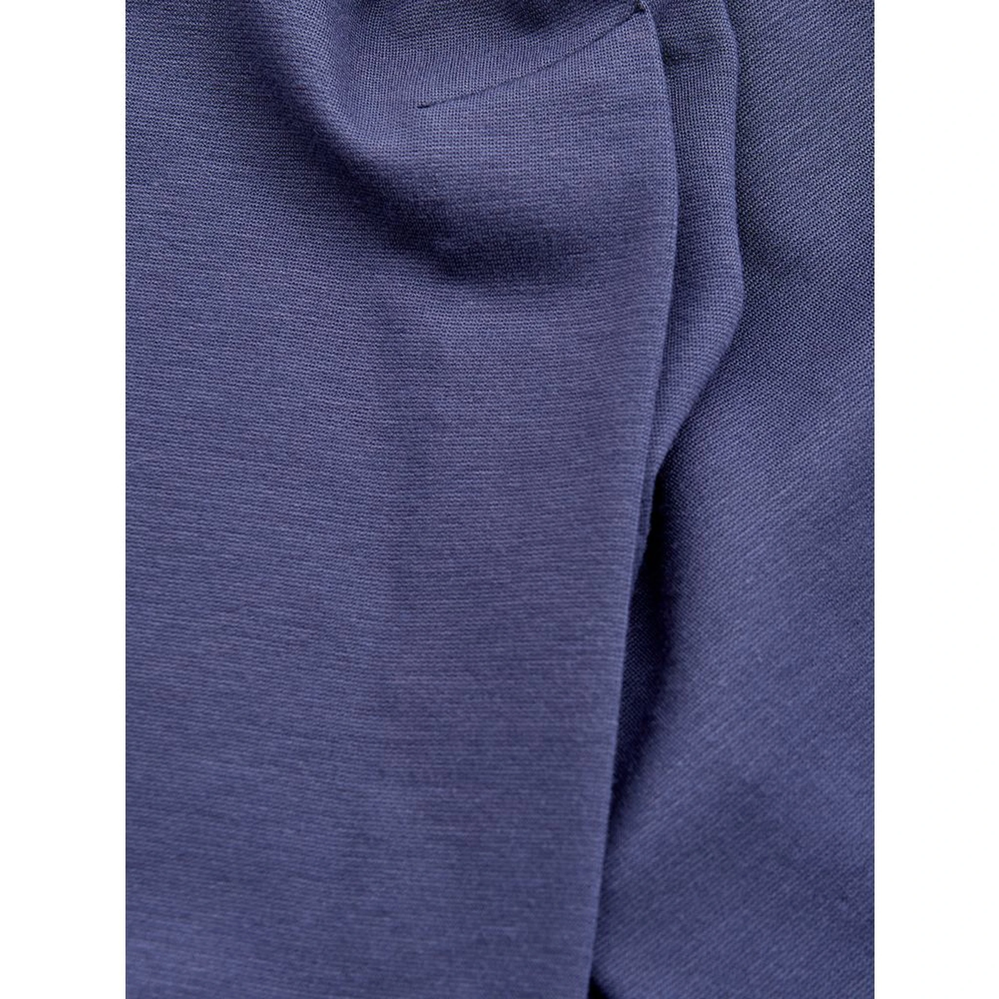 Blue Viscose Casual Dress