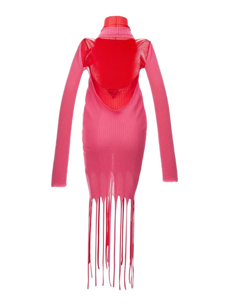 Pink Cotton Casual Dress alternative