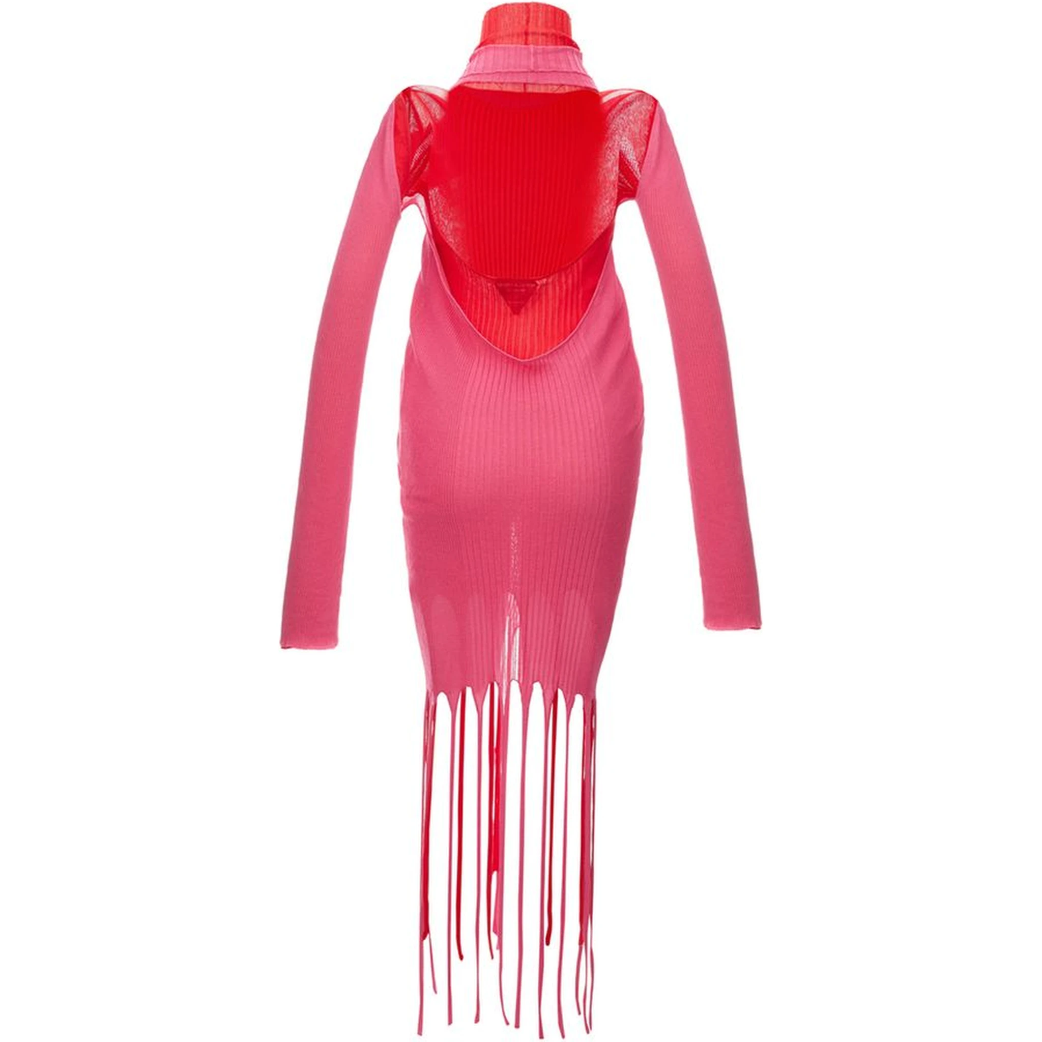 Pink Cotton Casual Dress