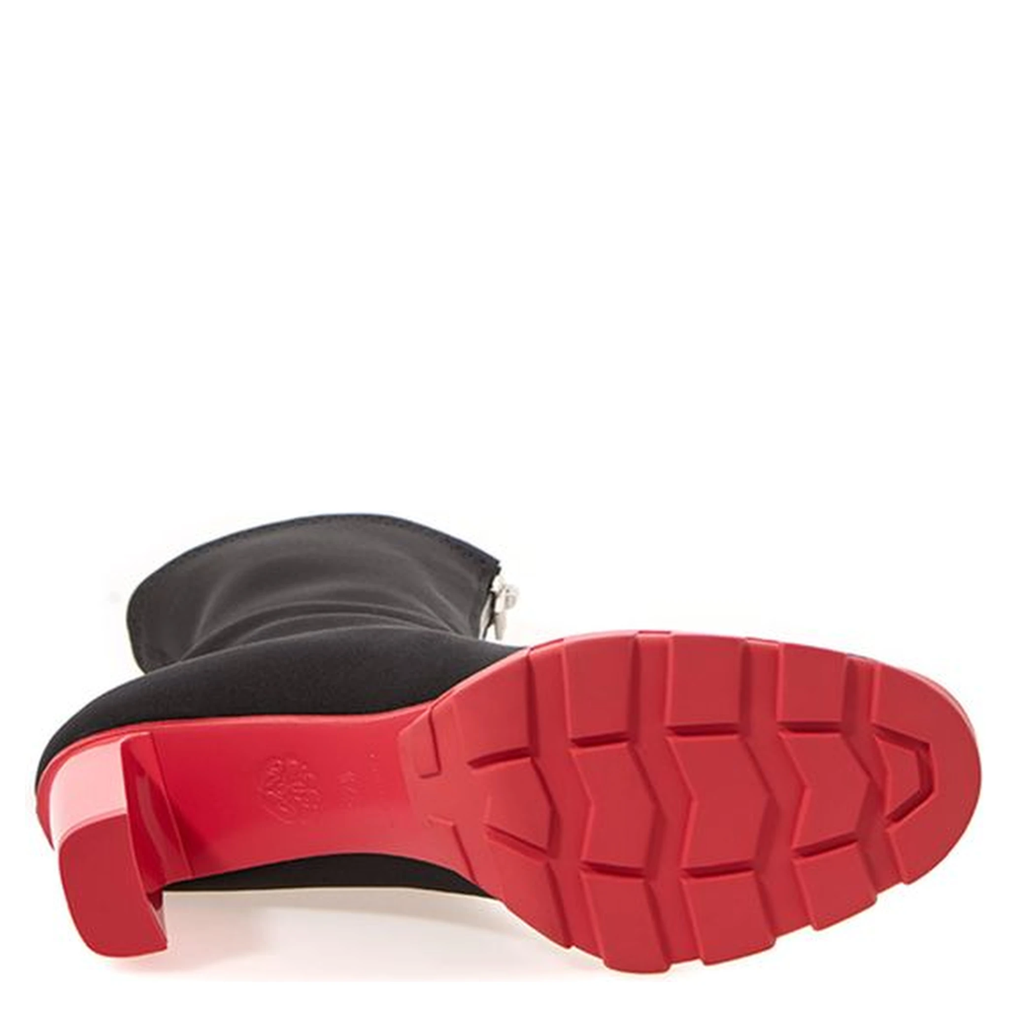 Black Neoprene Ankle Boots