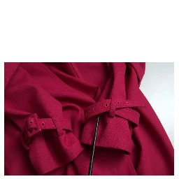 Dark Pink Double Breasted Trench Coat Jacket