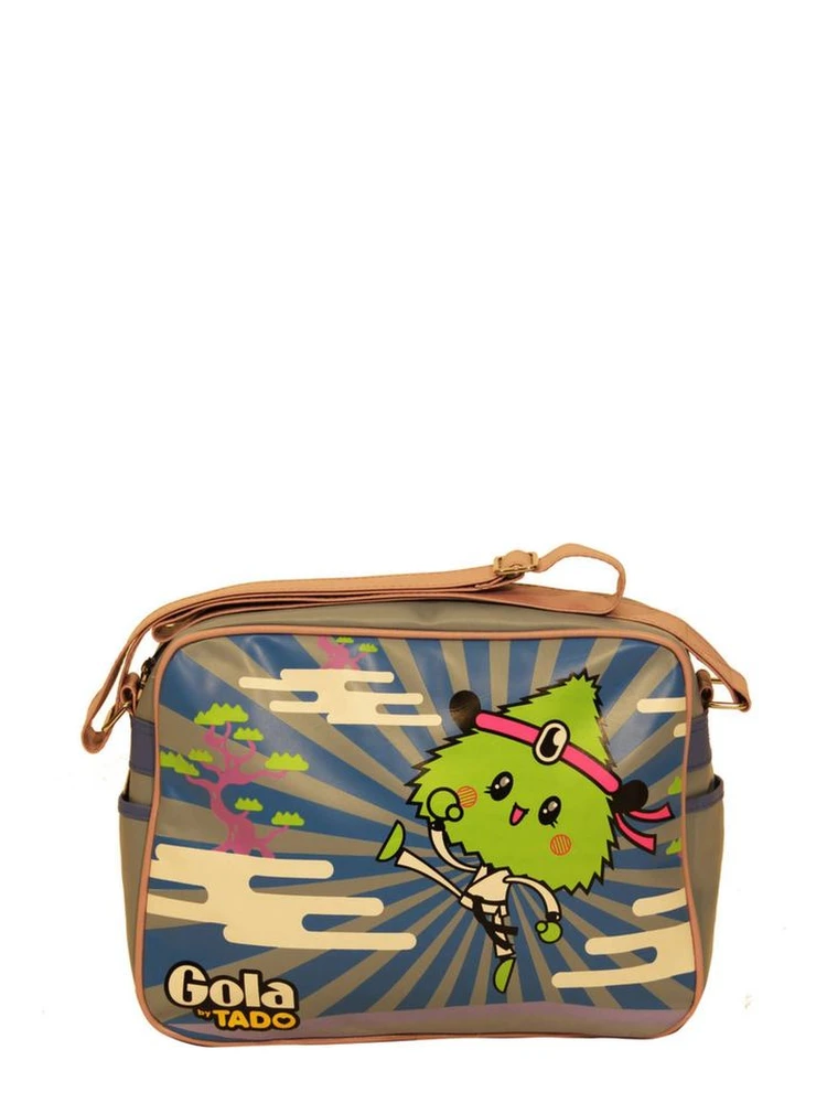 Blue Synthetic Handbag