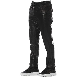 Black Lamb Leather Jeans & Pants