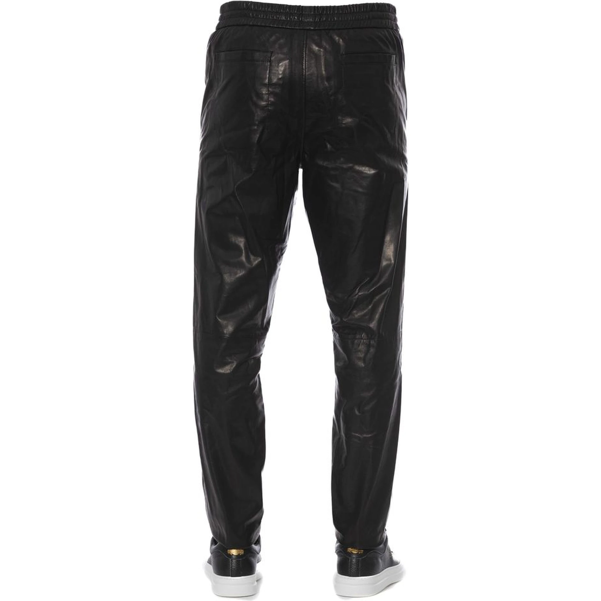 Black Lamb Leather Jeans & Pants