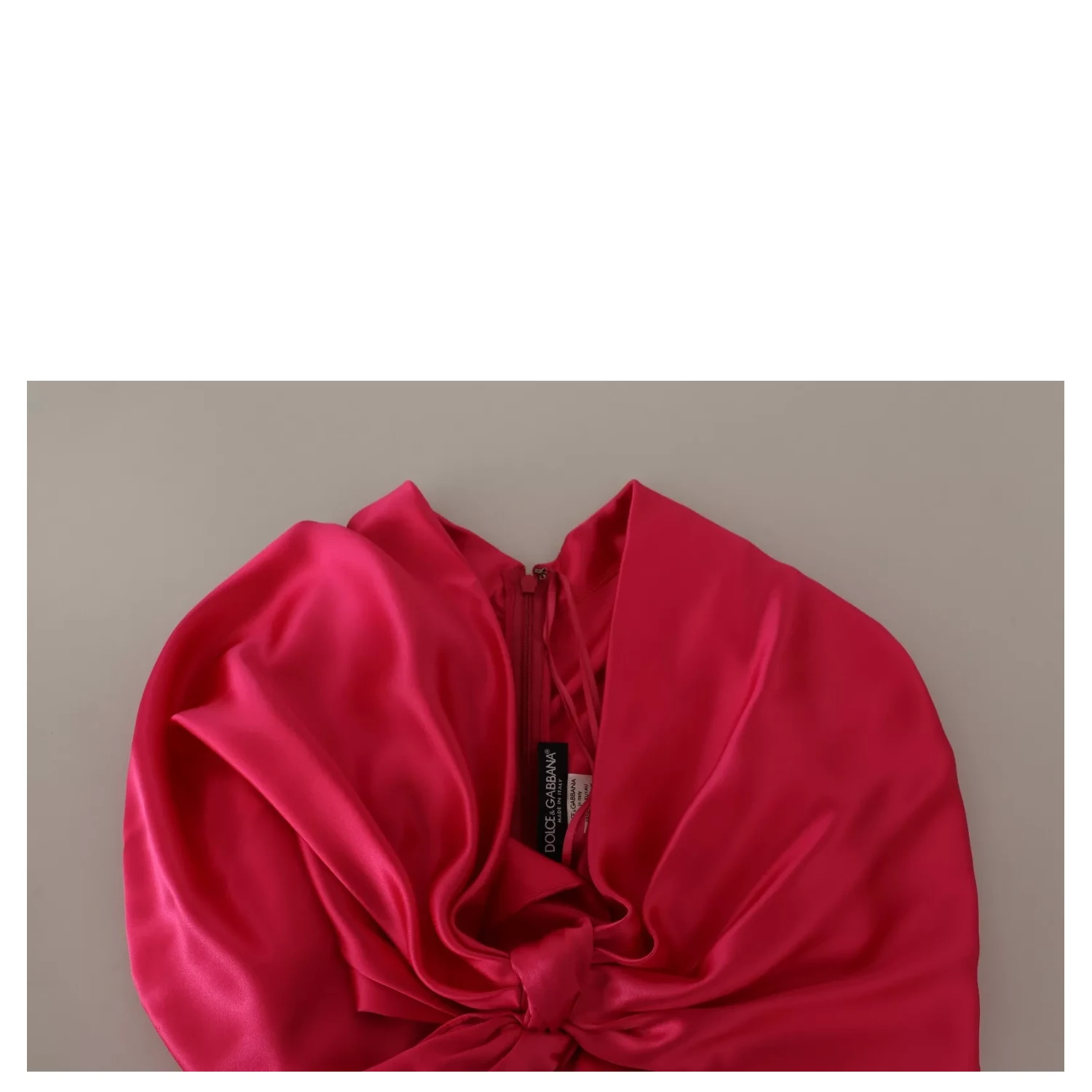 Silk Pink Fitted Cut One Shoulder Midi Dress
