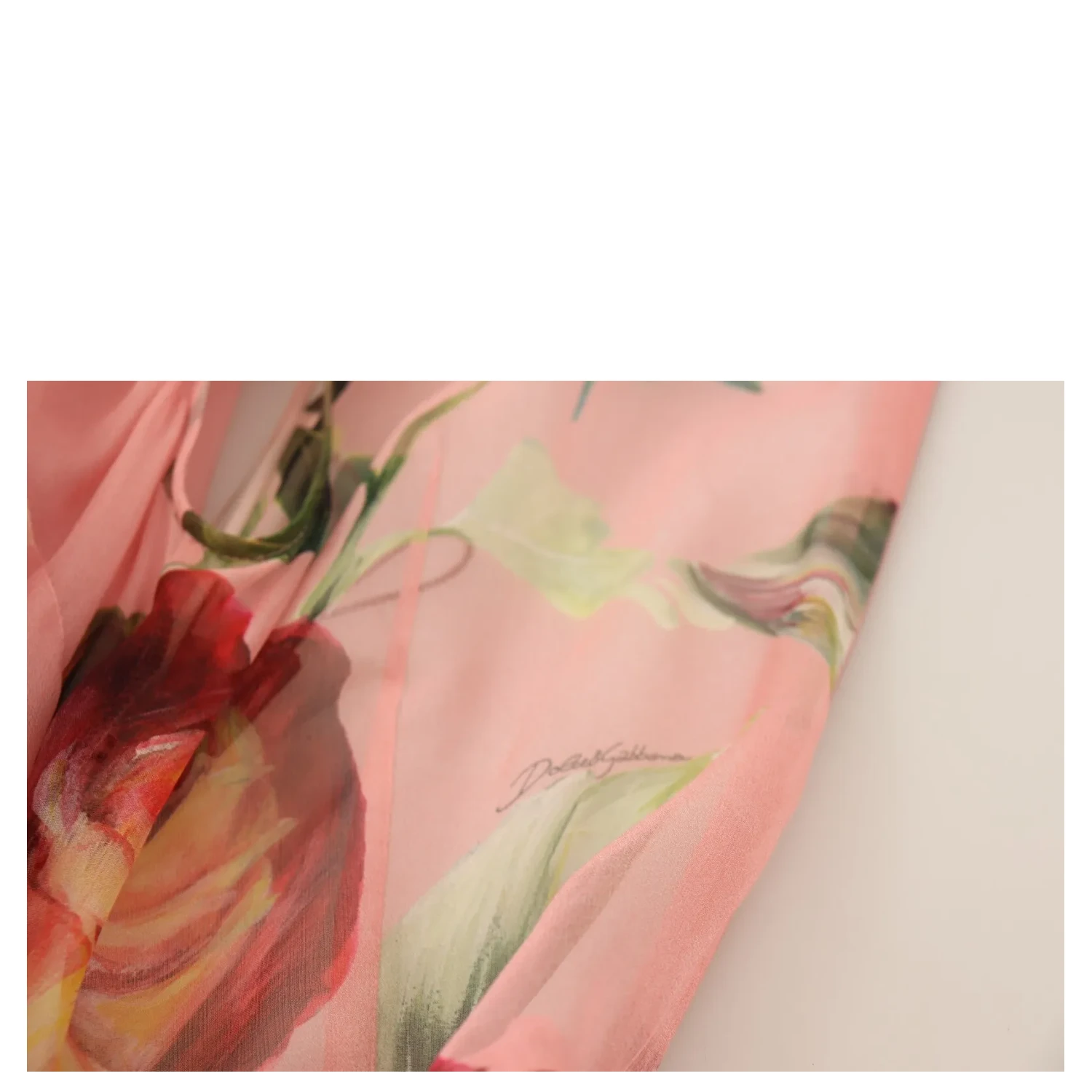 Pink Silk Floral Print Layered Maxi Dress