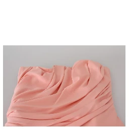 Pink Silk Stretch Strapless Sheath Dress