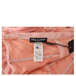 Pink Silk Stretch Strapless Sheath Dress