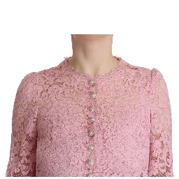 Shift Lilac Lace Feathers Long Sleeves Dress