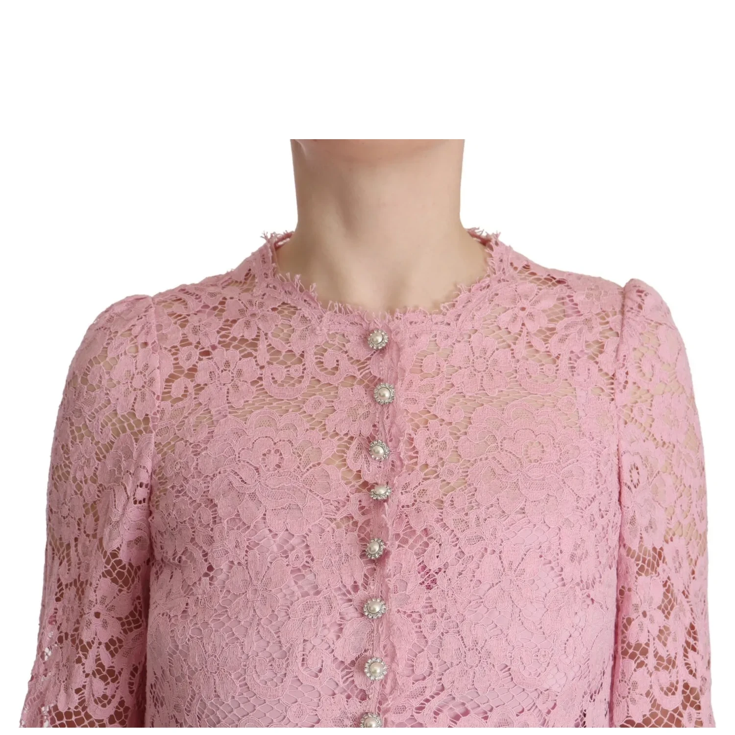 Shift Lilac Lace Feathers Long Sleeves Dress