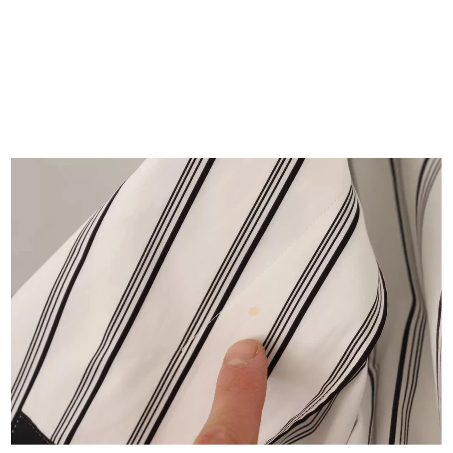 White Striped Cotton Robe Coat Wrap Jacket