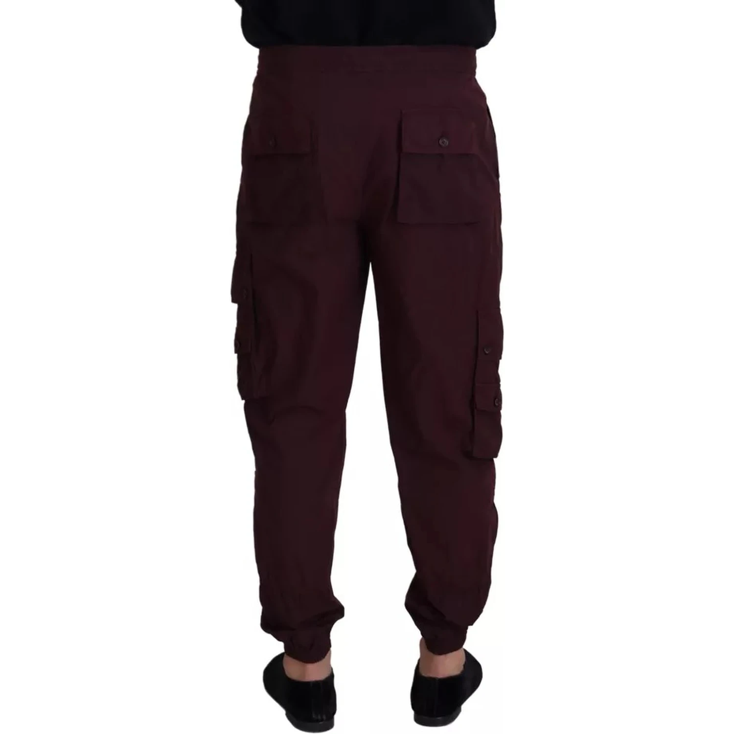 Bordeaux Cargo Jogger Trouser Cotton Pants