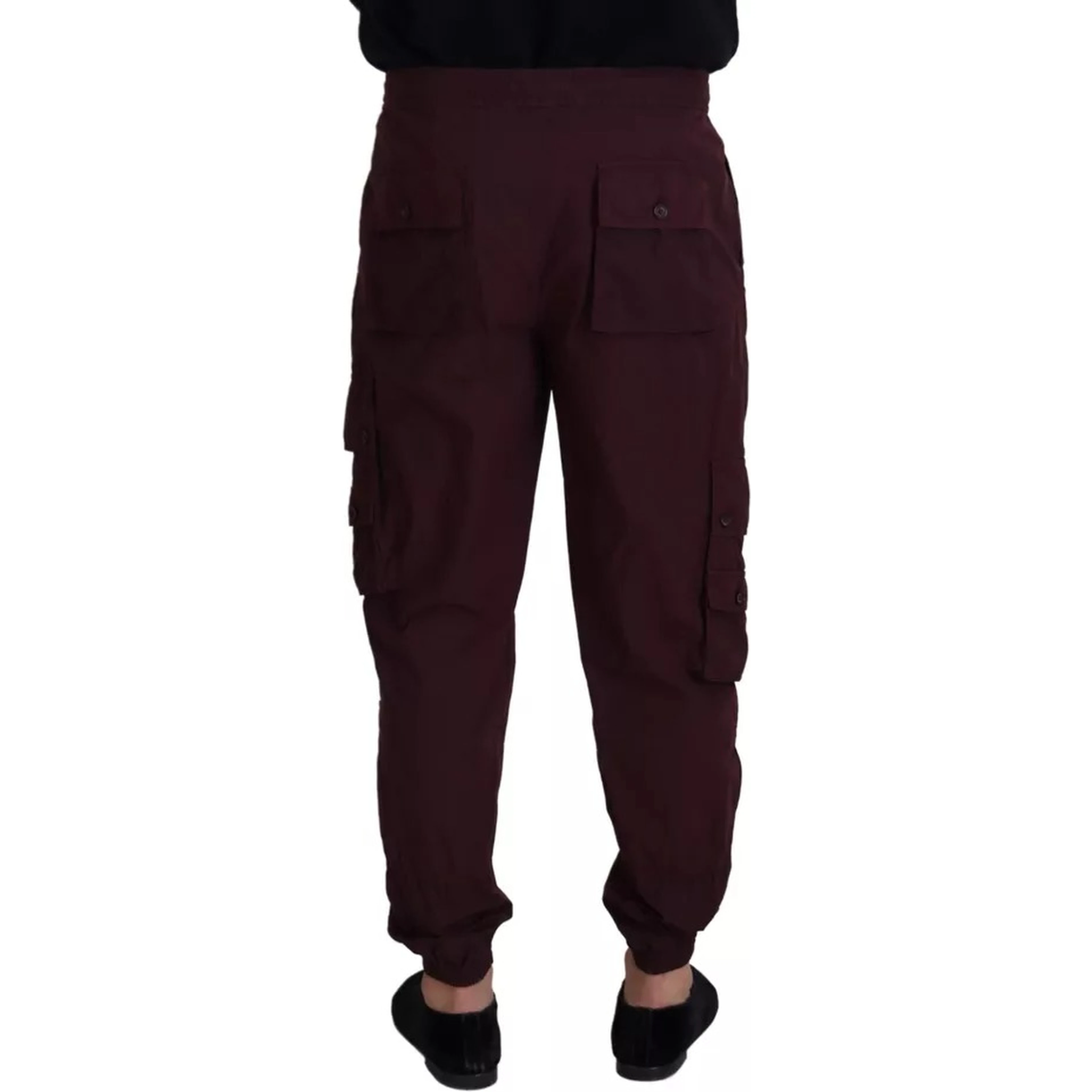 Bordeaux Cargo Jogger Trouser Cotton Pants