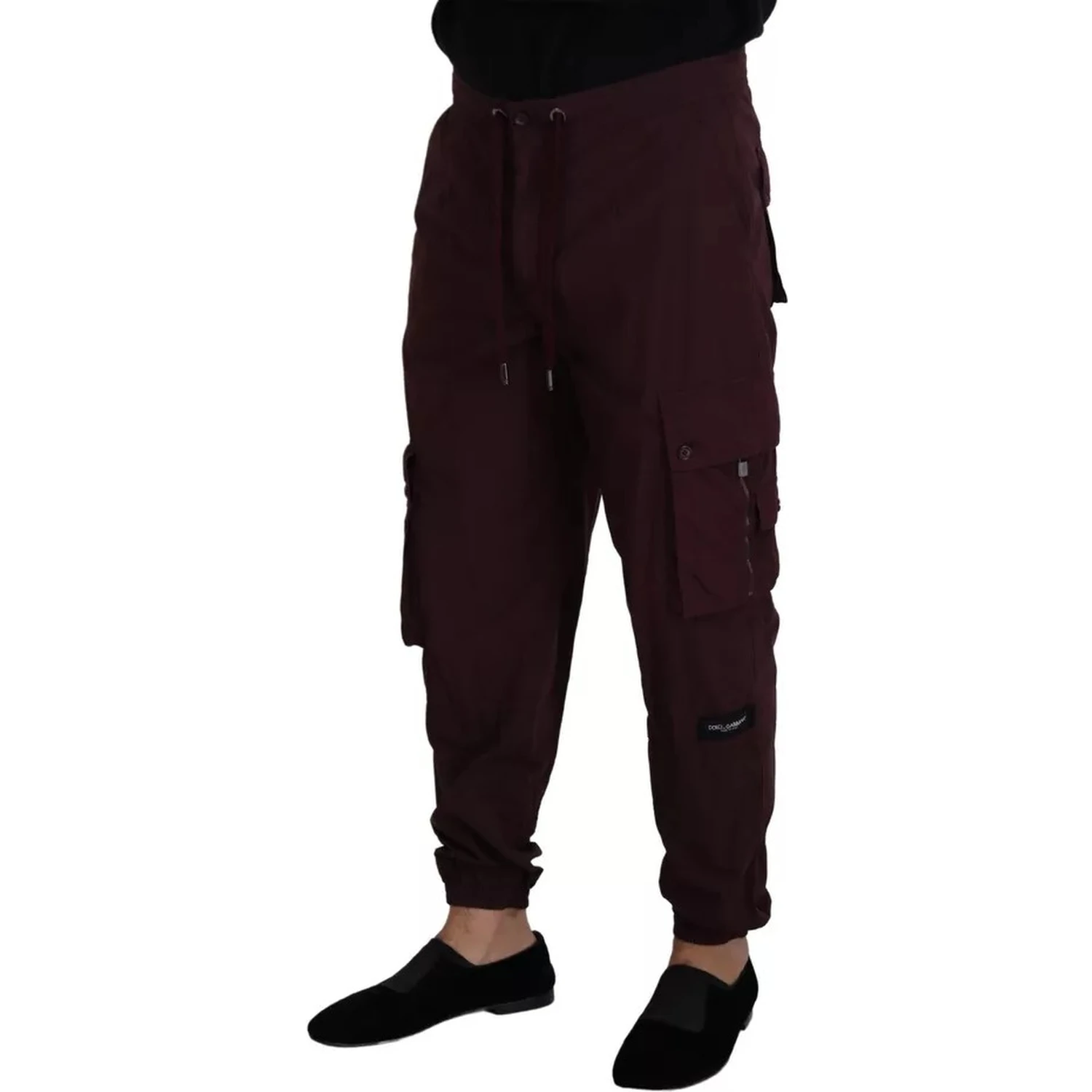 Bordeaux Cargo Jogger Trouser Cotton Pants