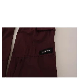 Bordeaux Cargo Jogger Trouser Cotton Pants