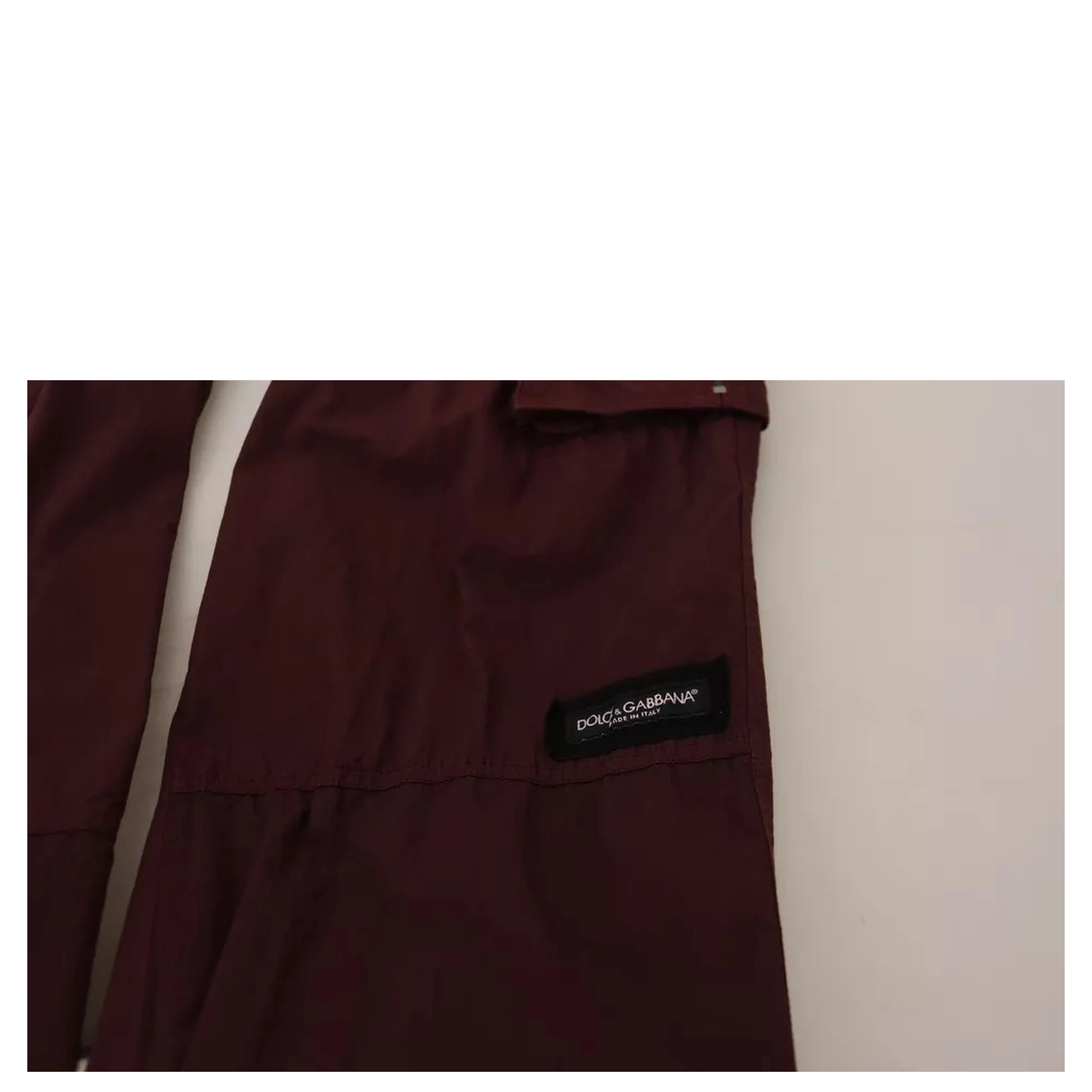 Bordeaux Cargo Jogger Trouser Cotton Pants