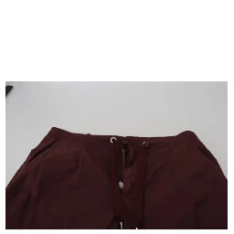 Bordeaux Cargo Jogger Trouser Cotton Pants