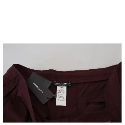 Bordeaux Cargo Jogger Trouser Cotton Pants