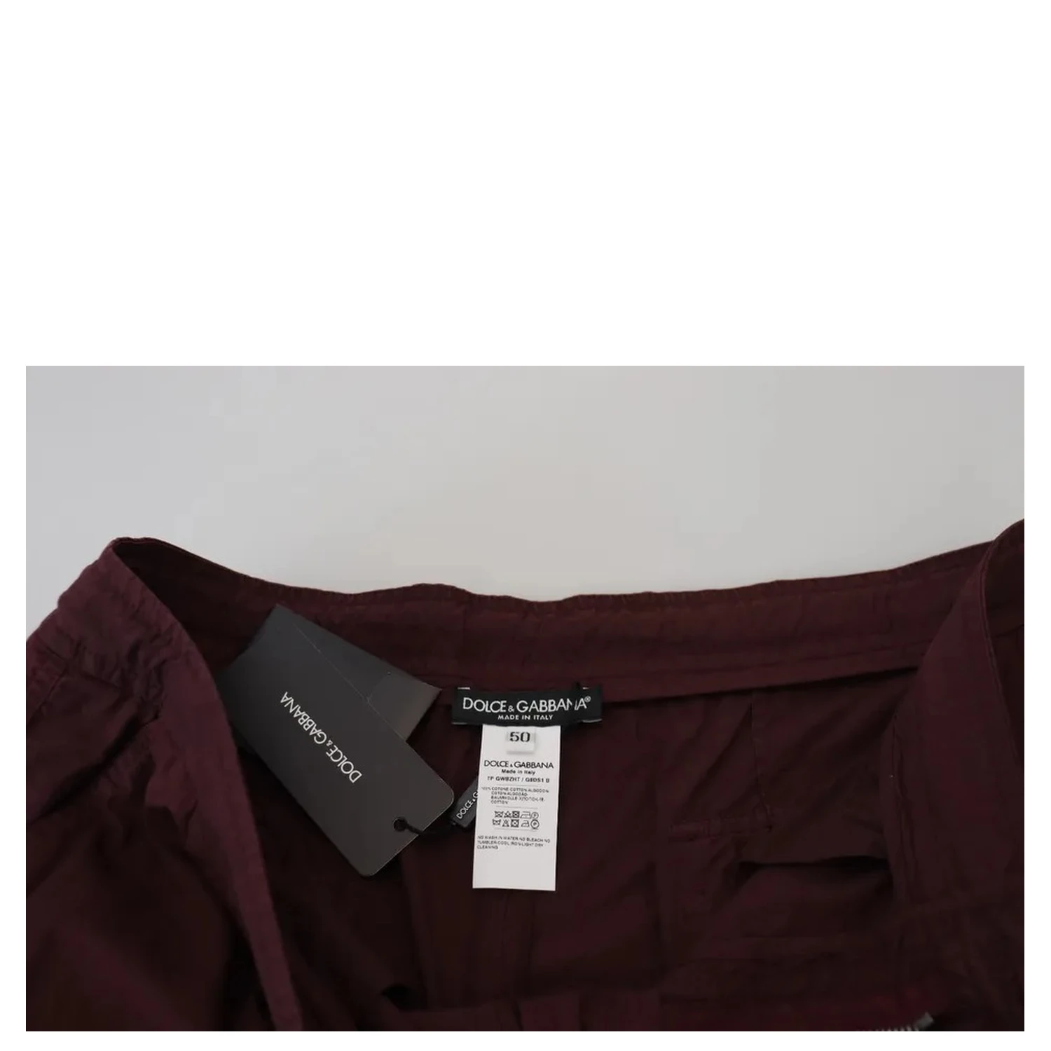 Bordeaux Cargo Jogger Trouser Cotton Pants