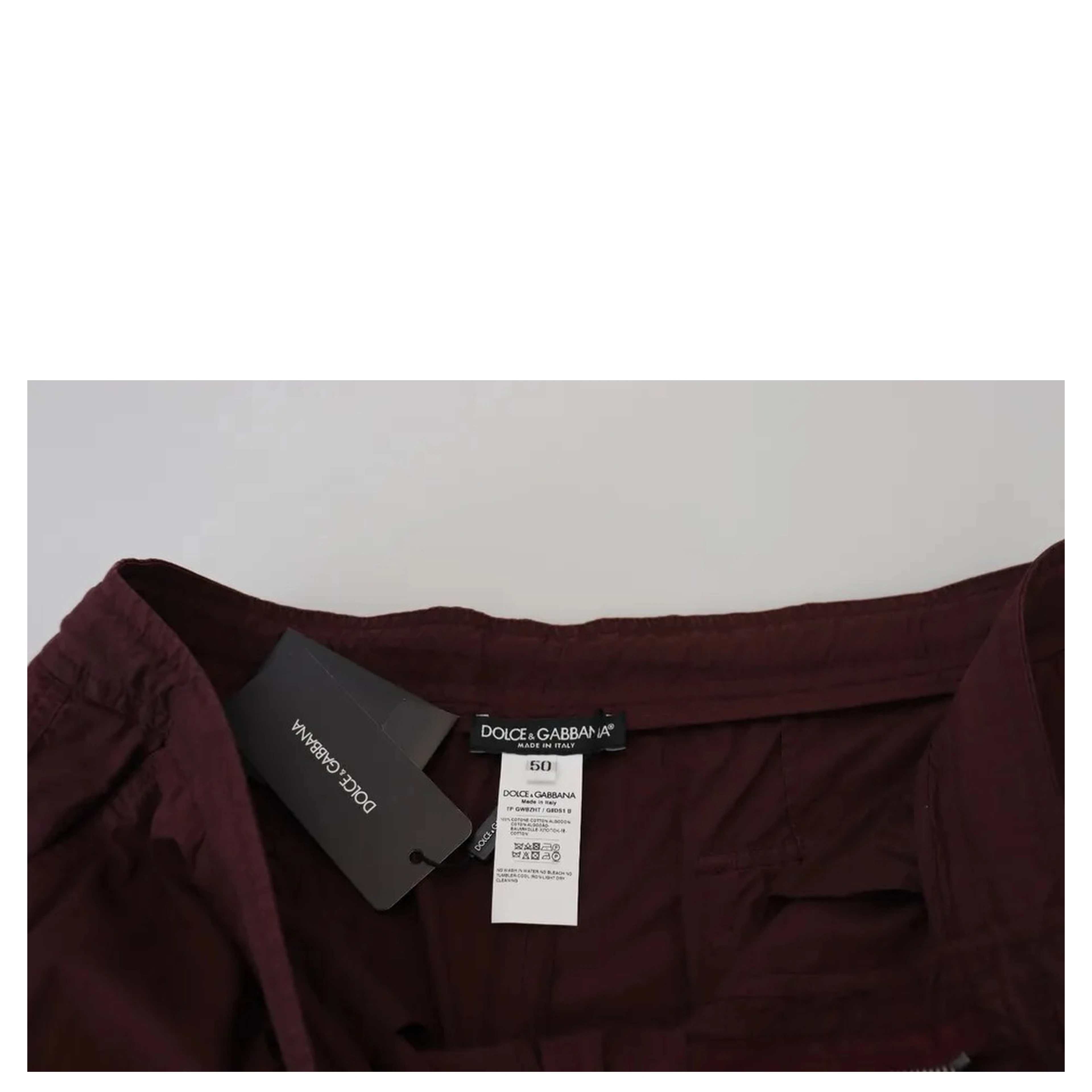 Bordeaux Cargo Jogger Trouser Cotton Pants
