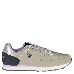 Gray Polyester Sneaker