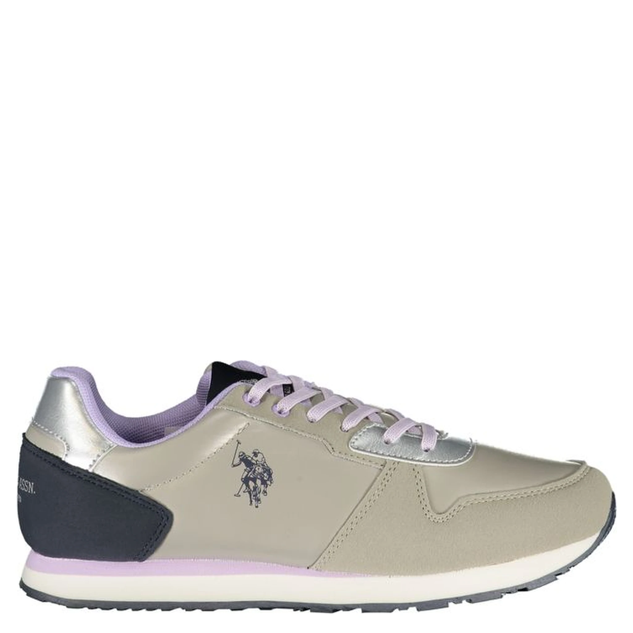 Gray Polyester Sneaker