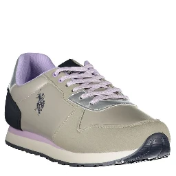 Gray Polyester Sneaker