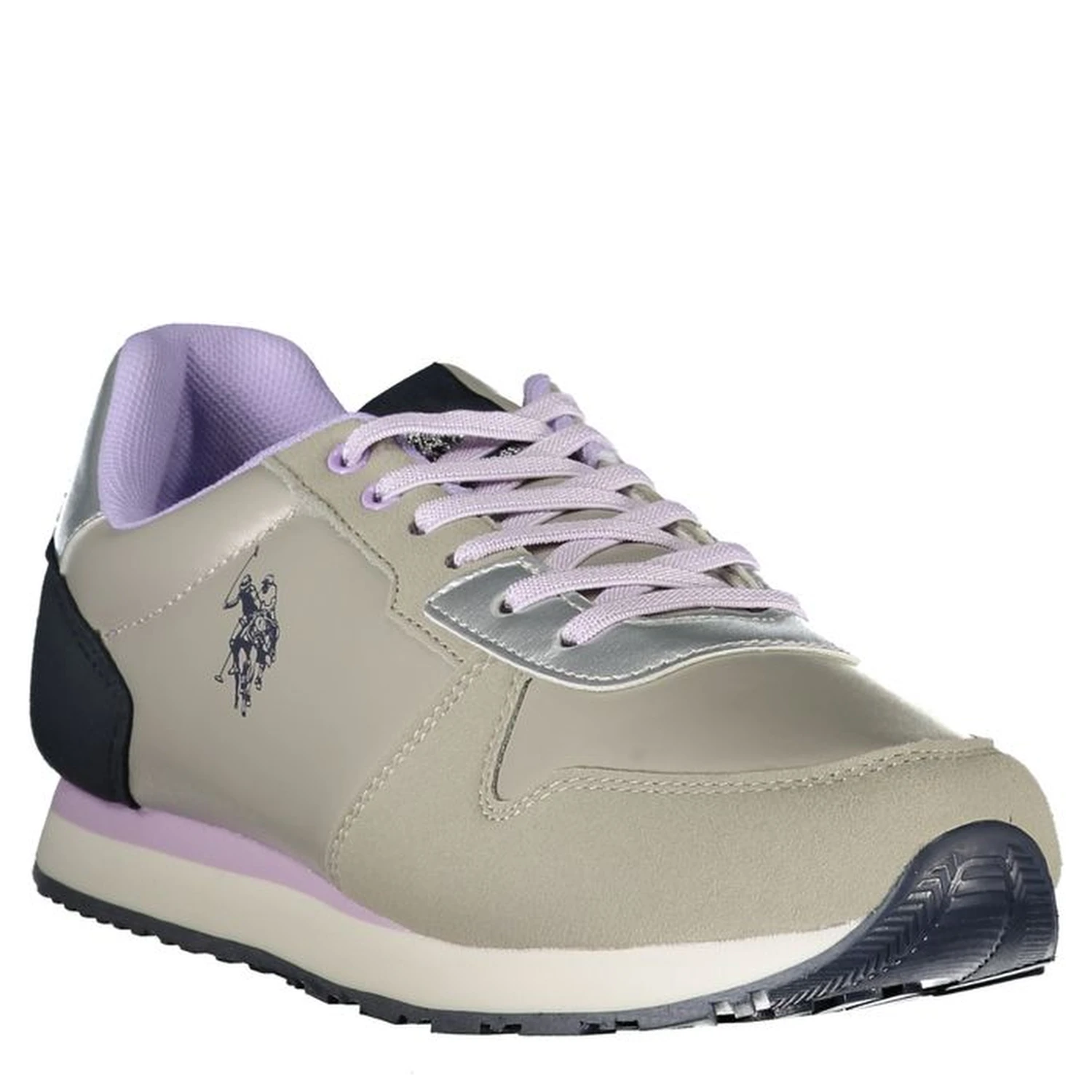 Gray Polyester Sneaker