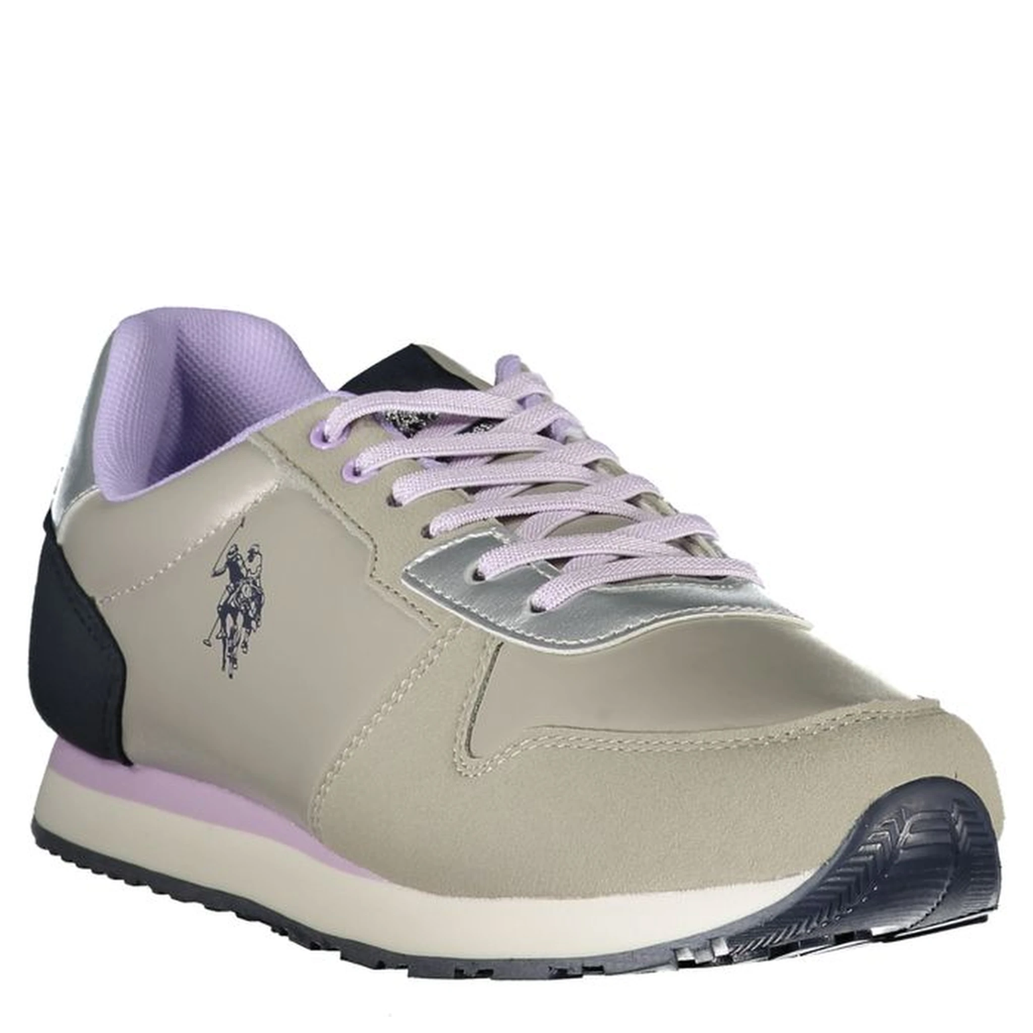 Gray Polyester Sneaker